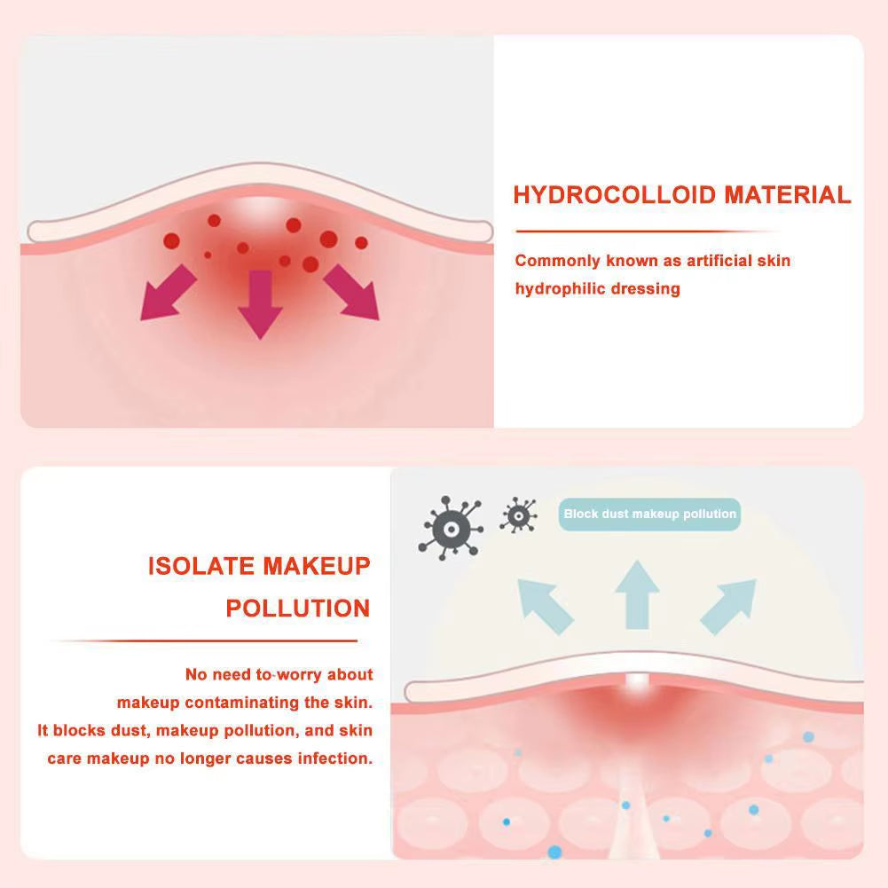 600 Counts Colorful Star Spot Acne/Pimple Patch for Face, Hydrocolloid Cute Star Shaped Acne Patch Invisible Zit Cover Stickers