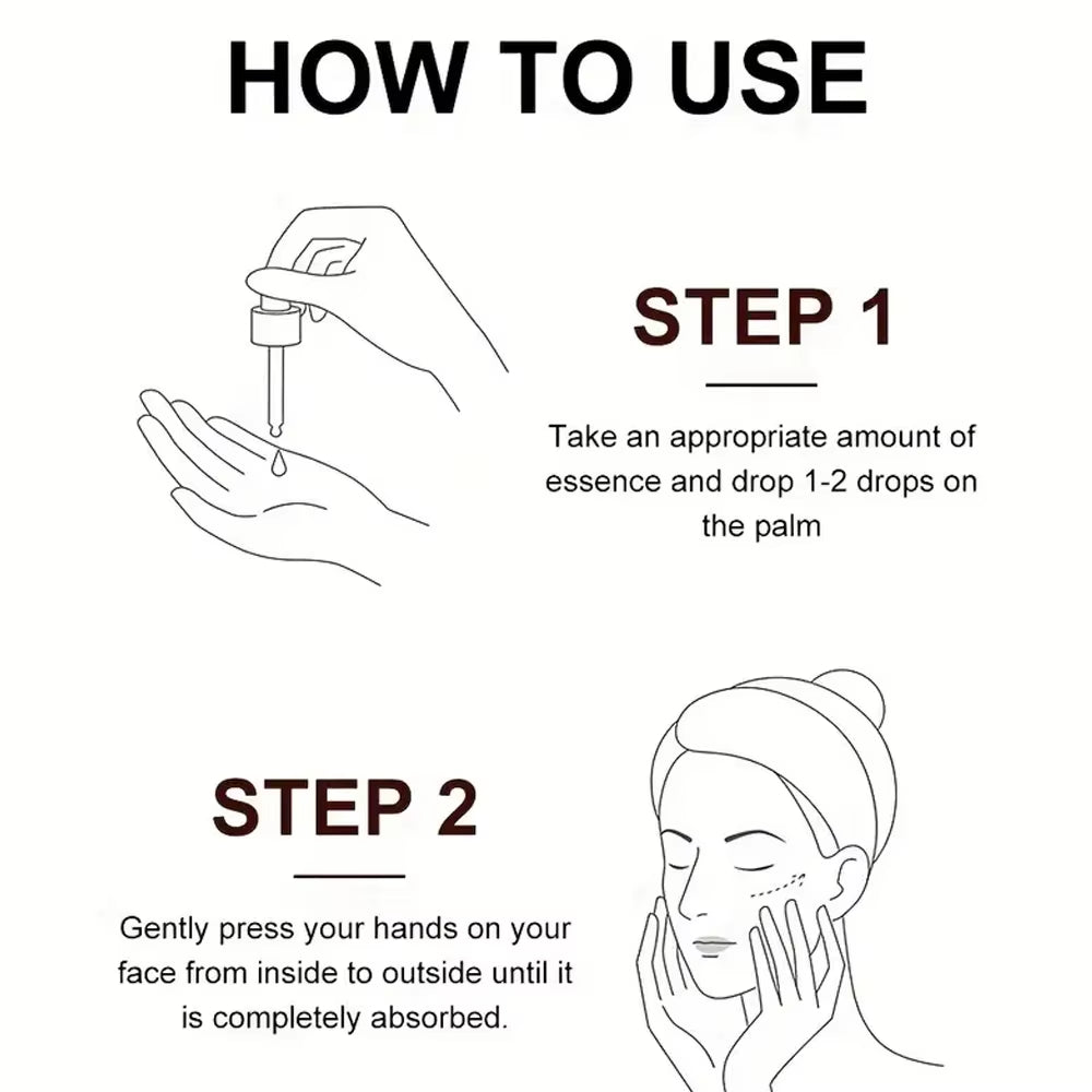 Face Serum Shrink Pores Brightening Whitening Cream anti Aging Lines and Wrinkles for Glowing Skin Firm Essence Face Cream Set