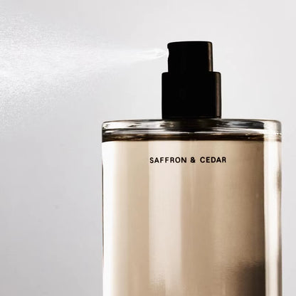 Salt & Stone Body Mist Saffron Cedar Scent Skincare Infused Perfume Hair Body Spray for Women and Men