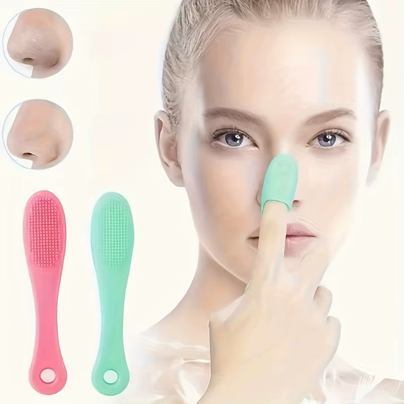 1PC Soft Silicone Nose Brush, Clean the Face, Remove Blackheads, Clean the Nose, Exfoliate, Wash the Face Brush, Easy to C