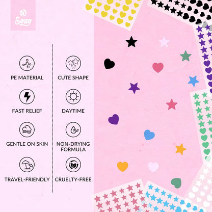 1/2Box Heart Shape Acne Pimple Patch Stickers Blemish Spot Concealer Cover 0.1Mm Acne Treatment Pimple Remover Skin Care
