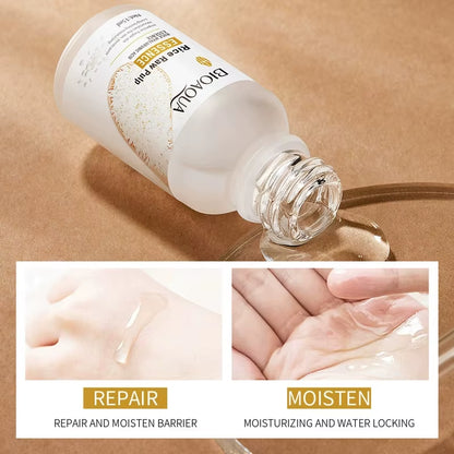 1/2/3Pcs BIOAQUA Rice Raw Pulp Face Serum Hyaluronic Acid Face Essence Nourishing Moisturizing Anti-Aging Serum Facial Skin Care
