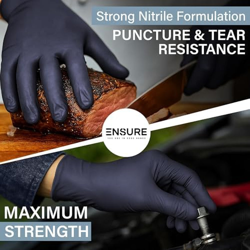 Ensure Nitrile Disposable Exam Gloves, Powder-Free, Latex-Free, Non-Sterile - 5 Mil