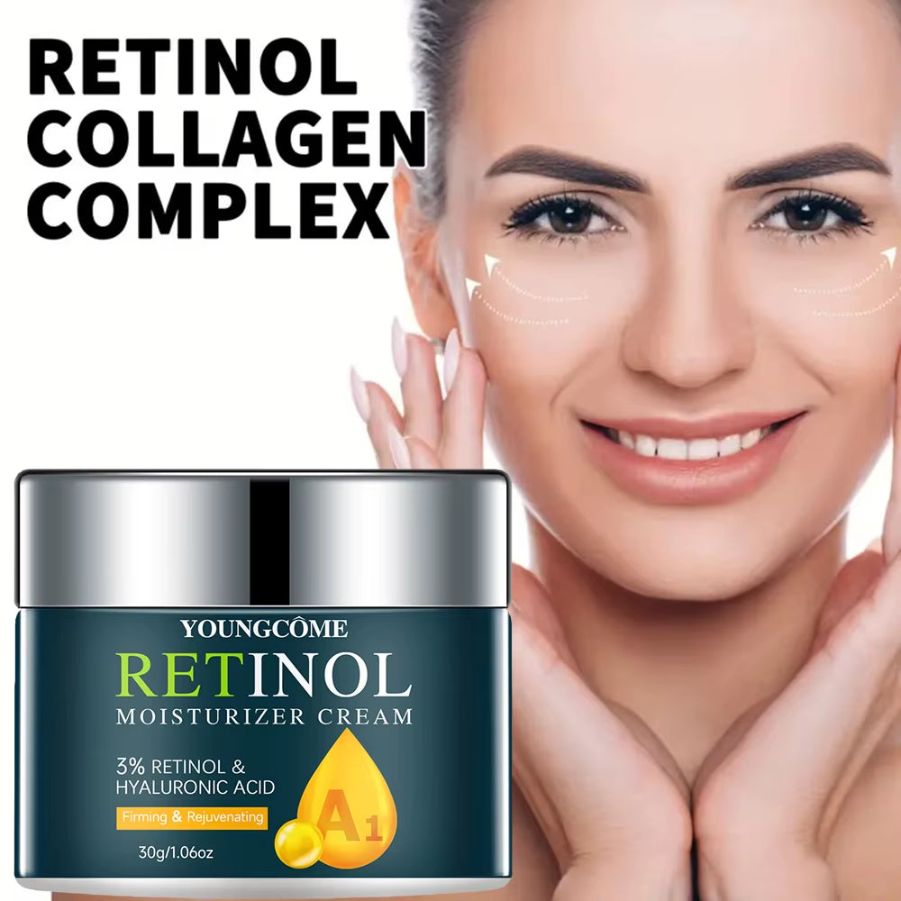 Retinol Hyaluronic Acid Face Cream Moisturizer Nourish Skin Care Products Anti-Aging Facial Treatment Moisturizing Facial Serum