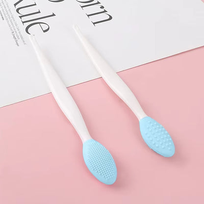 2-Pack Blue Facial Cleansing Brushes - Holiday Skincare Set for Deep Cleansing & Gentle Exfoliation Nettoyeur Pinceau Maquillage