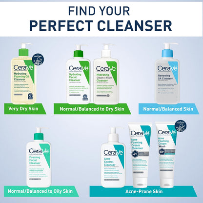 Hydrating Facial Cleanser for Normal to Dry Skin with Hyaluronic Acid, Ceramides, and Glycerin - National Eczema Association Certified