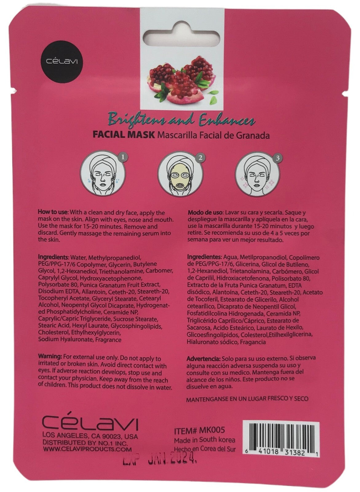 Facial Mask Skincare Sheet Korean Beauty Face Mask Sheets Skin Care Antiaging