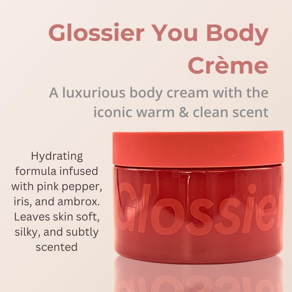 Indulge Your Skin with Glossier Crème de You Luxurious Body Butter - 7.2 Oz of Hydration and Sensory Bliss