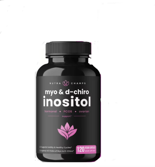 Inositol 2000 Mg Supplement, Ovarian & PCOS, Supports Female Fertility & Hormonal Balance, 120 Veggie Capsules