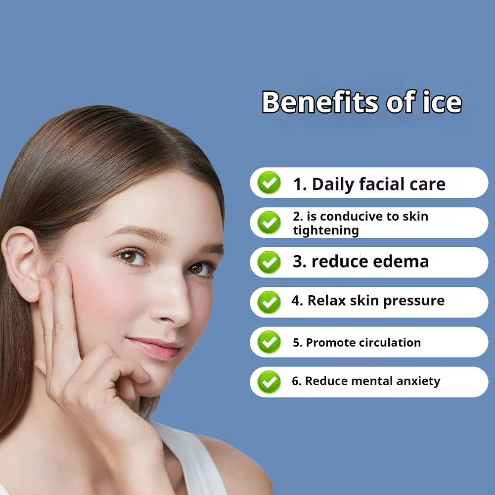 Silicone Face Bowl with Built-In Icetray Collapsible Ice Facial Folding Washbasin Face Ice Bath Water Chiller