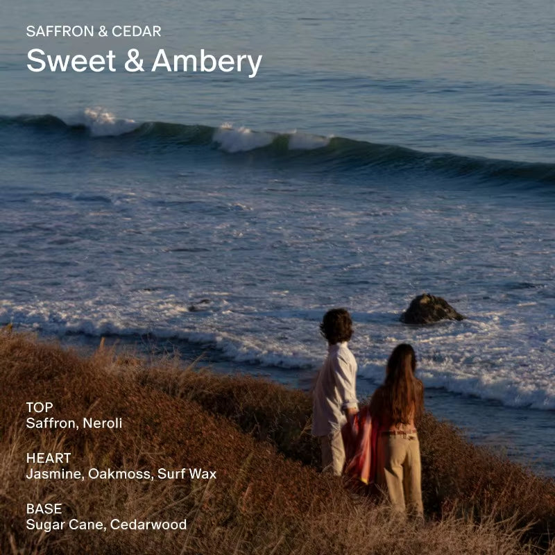 Salt & Stone Body Mist Saffron Cedar Scent Skincare Infused Perfume Hair Body Spray for Women and Men