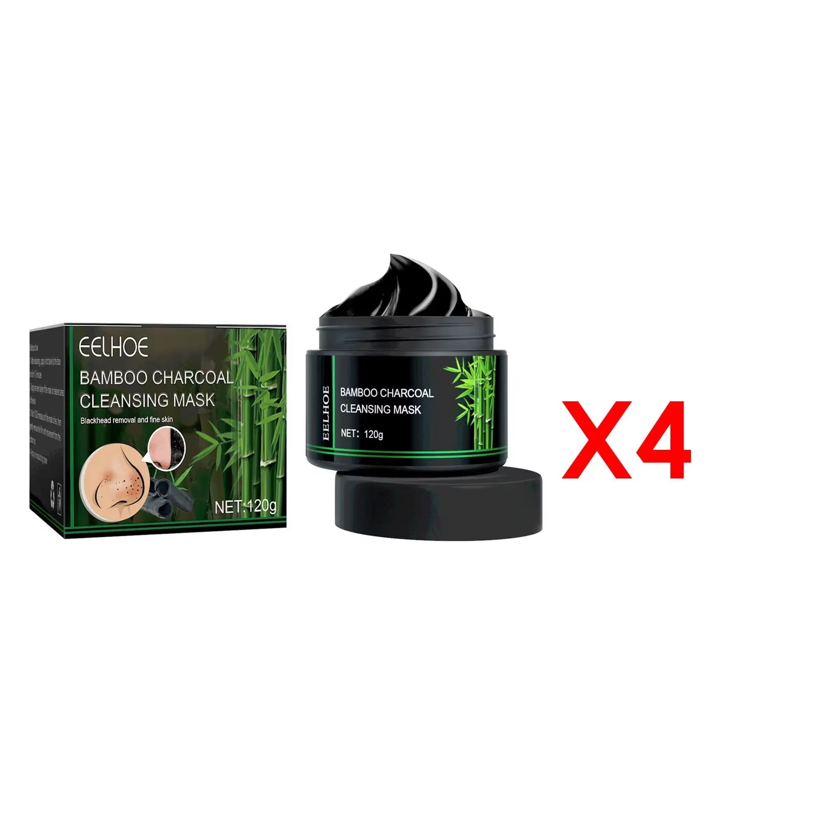 Charcoal Face Mask Nose Strips Toothpaste Blackhead Remover Clean Pores Teeth Whiten Oil Control Face Teeth Clean Series