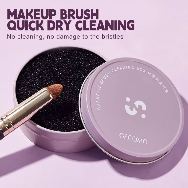 Makeup Brush Cleaning Box Quick Clean Sponge Eyeshadow Brushes Dry Cleaner Cosmetic Wash Clean Powder Tool Makeup Accessories