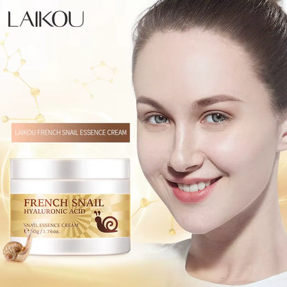 Snail Face Cream Hyaluronic Acid Moisturizer Firming Facial Cream Collagen Nourishing Serum Skin Care 50ML