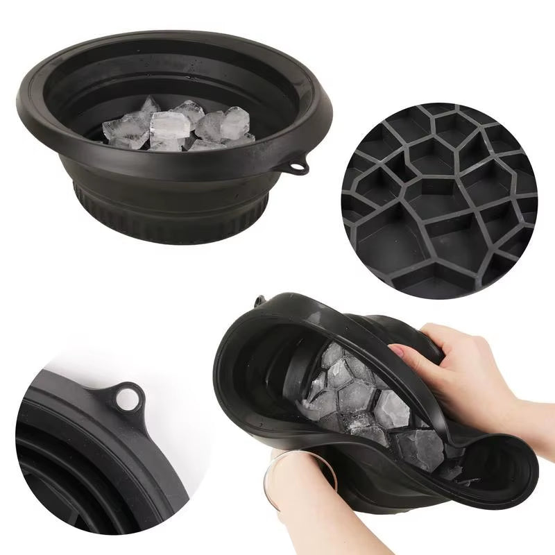 Professional Face Ice Bath Bowl for Facial Treatments - Portable Collapsible Washbasin for At-Home and Travel Skin Care