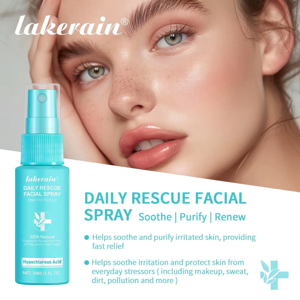 Calming Rescue Facial Spray for Sensitive Skin Hypochlorous Acid Spray Helps Reduce Redness Breakouts Soothing Balancing Spray
