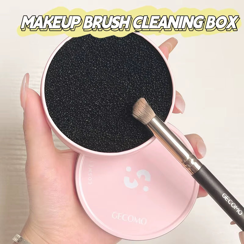 Makeup Brush Cleaning Box Quick Clean Sponge Eyeshadow Brushes Dry Cleaner Cosmetic Wash Clean Powder Tool Makeup Accessories