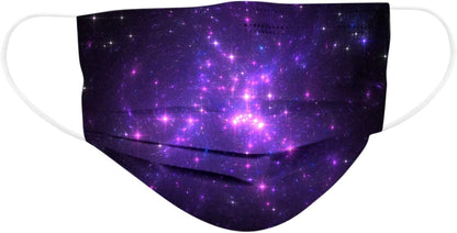 50Pcs Butterfly Print Disposable Facemask for Adults Women with Designs Papermasks 3 Ply Breathable Non Woven Face Guard