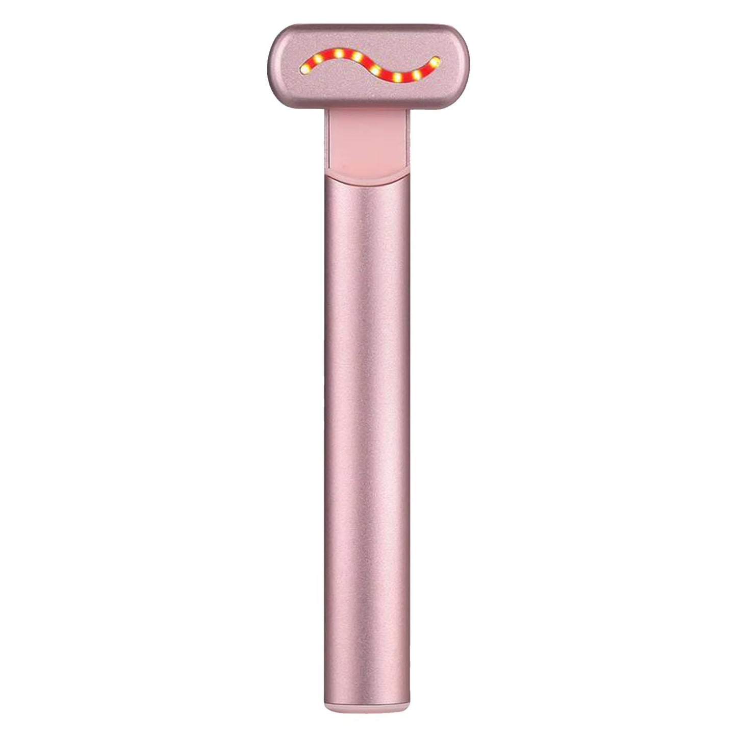 Eye Massager Wand Rechargeable Heated Vibration Electric Facial Beauty Device for Skin Care at Home Pink
