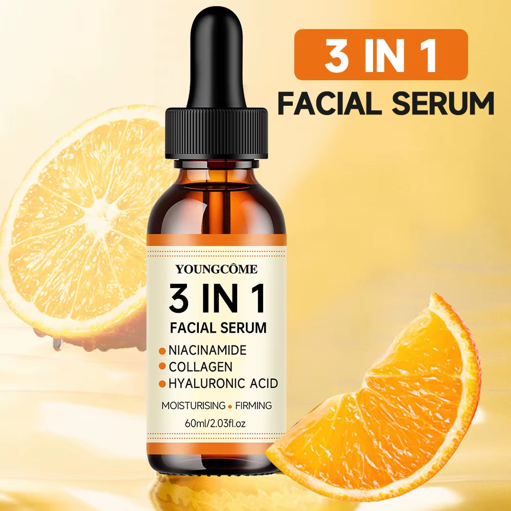 Face Serum 3 in 1 Nicotinamide Anti-Aging Wrinkle Face Serum Facial Moisturizing Brightening Firming Facial Essence Face