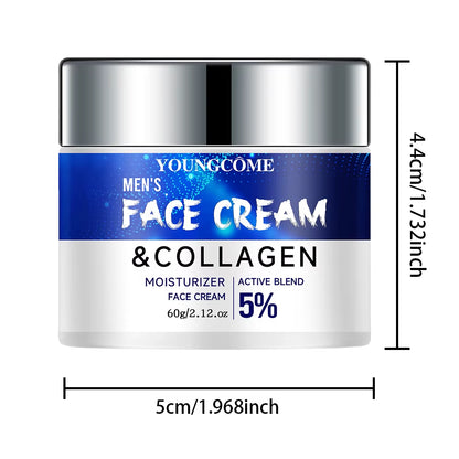 Men'S Retinol Collagen Face Cream Skincare Moisturizing Brightening anti Aging Face Cream Moisturizing Wrinkle Remover Collagen