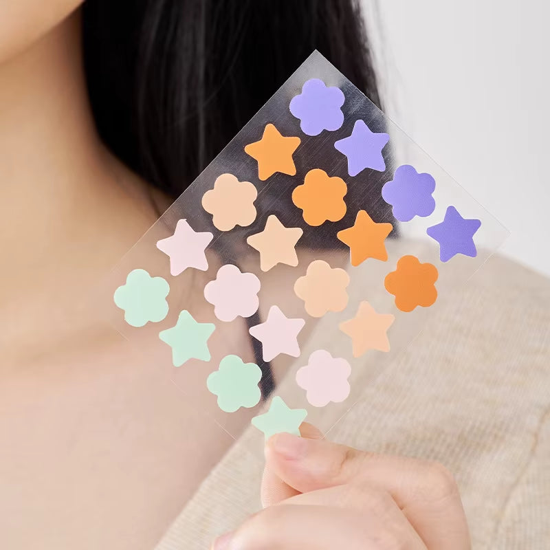 KORMESIC Colorful Star Acne Patches Pimple Nourishing Hydrating Anti-Aging Facial Treatment + Blackhead Removal Skin Care
