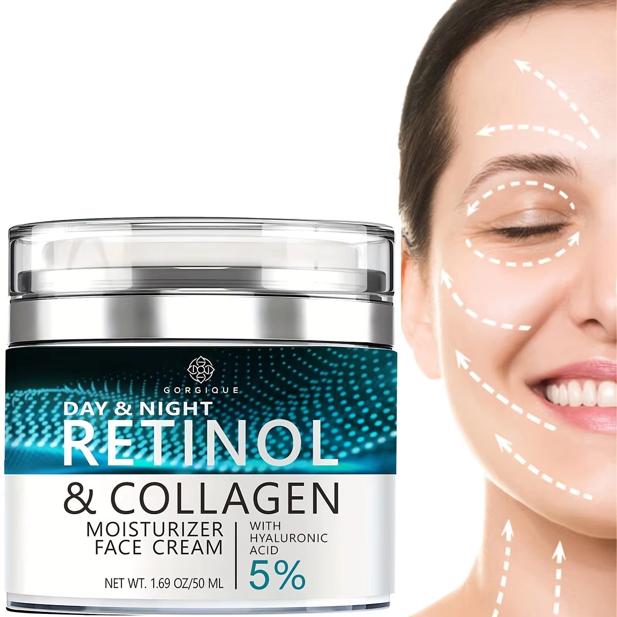 Face Moisturizer Retinol Cream - Day & Night anti Aging Moisturizing Cream
