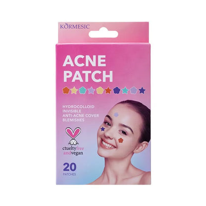 KORMESIC Colorful Star Acne Patches Pimple Nourishing Hydrating Anti-Aging Facial Treatment + Blackhead Removal Skin Care