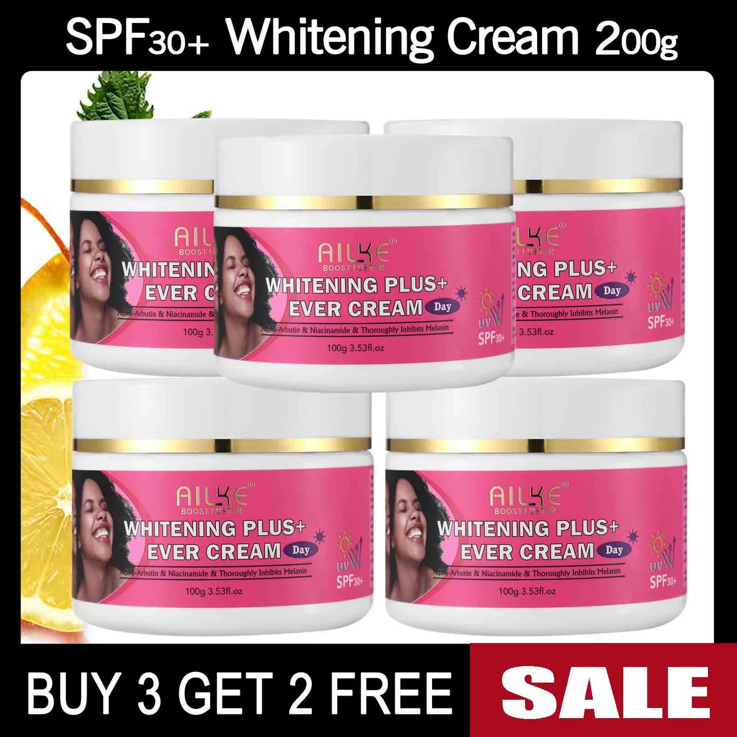 Natural Whitening Skin Care Set for All Skin Types, Clear Stubborn Acne, Dark Spots Kit, Reduce Melanin, Pigmentation