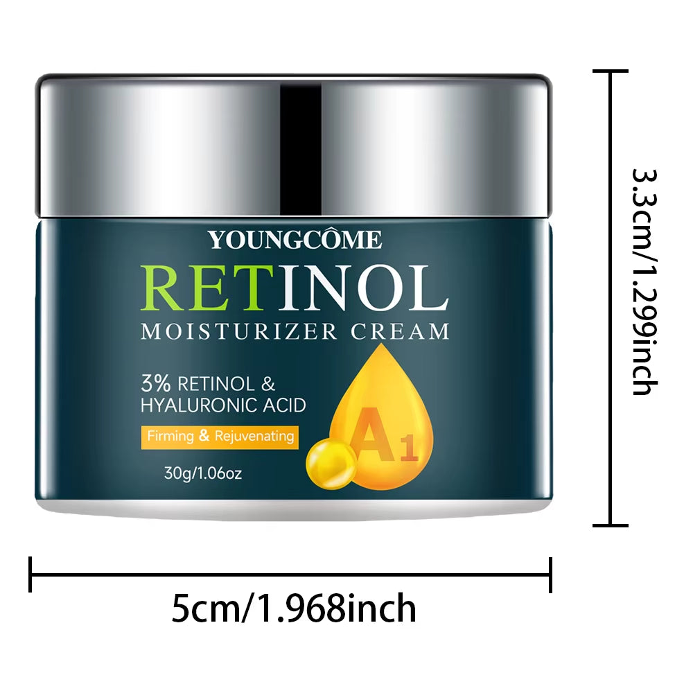 Retinol Hyaluronic Acid Face Cream Moisturizer Nourish Skin Care Products Anti-Aging Facial Treatment Moisturizing Facial Serum